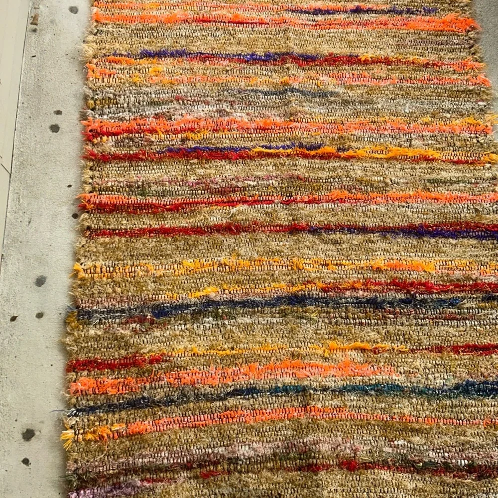 HUGE MARKDOWN Pottery Barn AREA RUG!!Jute/ Cotton blend/metallic yarn. SOOO gorg